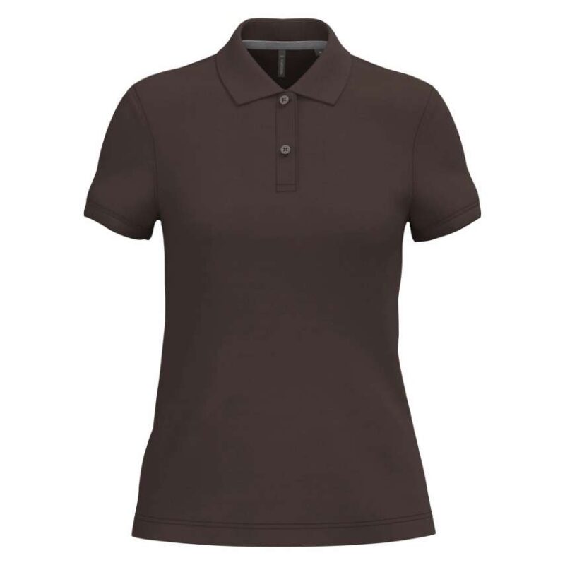 Kariban LADIES' SHORT-SLEEVED POLO SHIRT - Σοκολατί