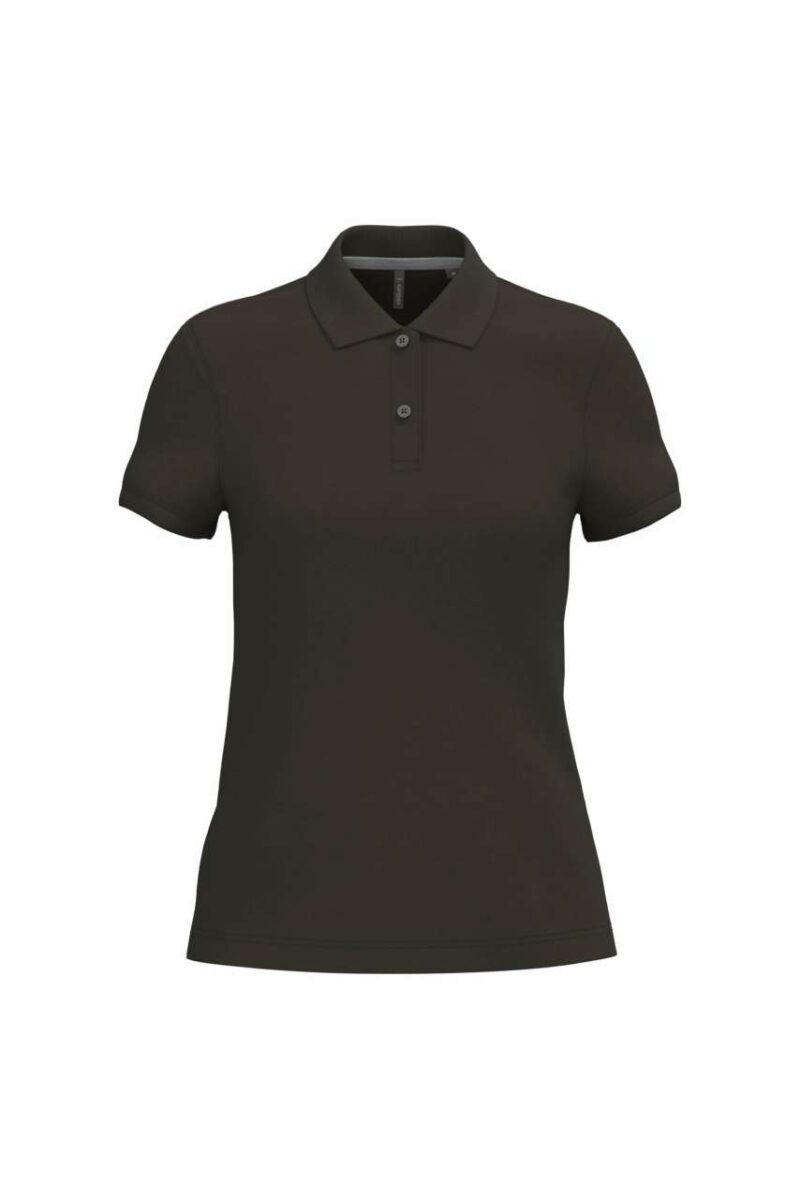 ka242-dark_khaki-a1 Kariban LADIES' SHORT-SLEEVED POLO SHIRT - Σκούρο Χακί