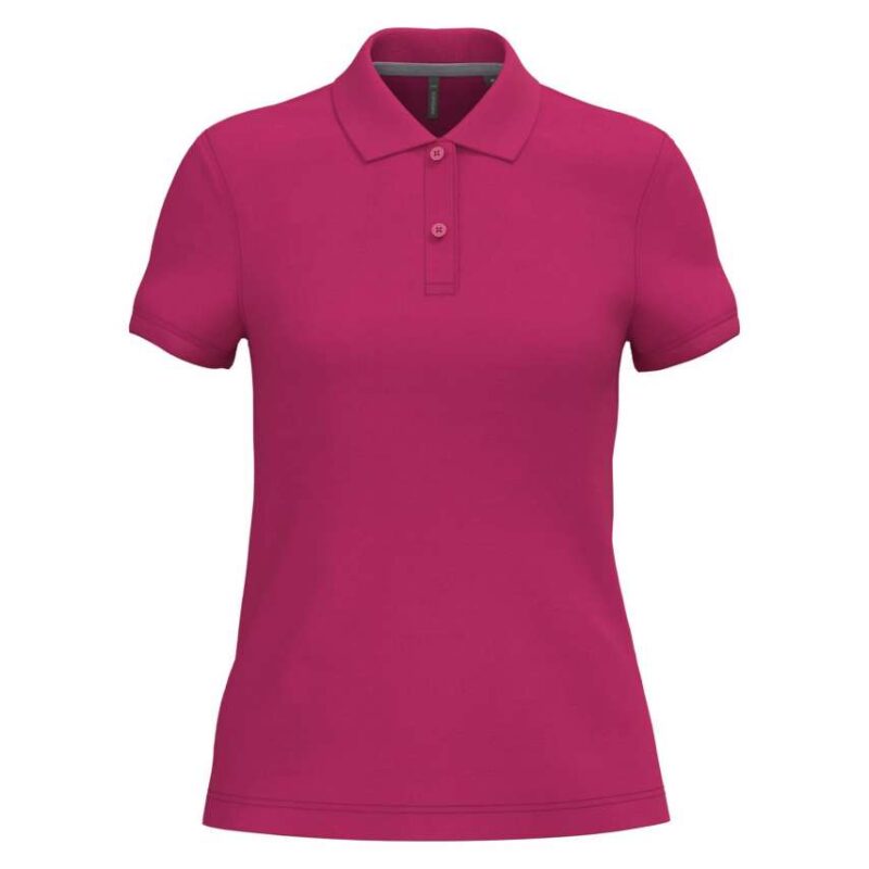 ka242-fuchsia-a1 Kariban LADIES' SHORT-SLEEVED POLO SHIRT - Φούξια