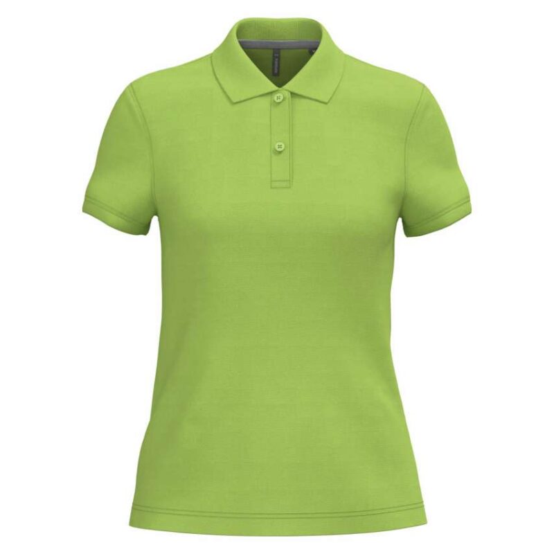 ka242-lime-a1 Kariban LADIES' SHORT-SLEEVED POLO SHIRT - Λαχανί