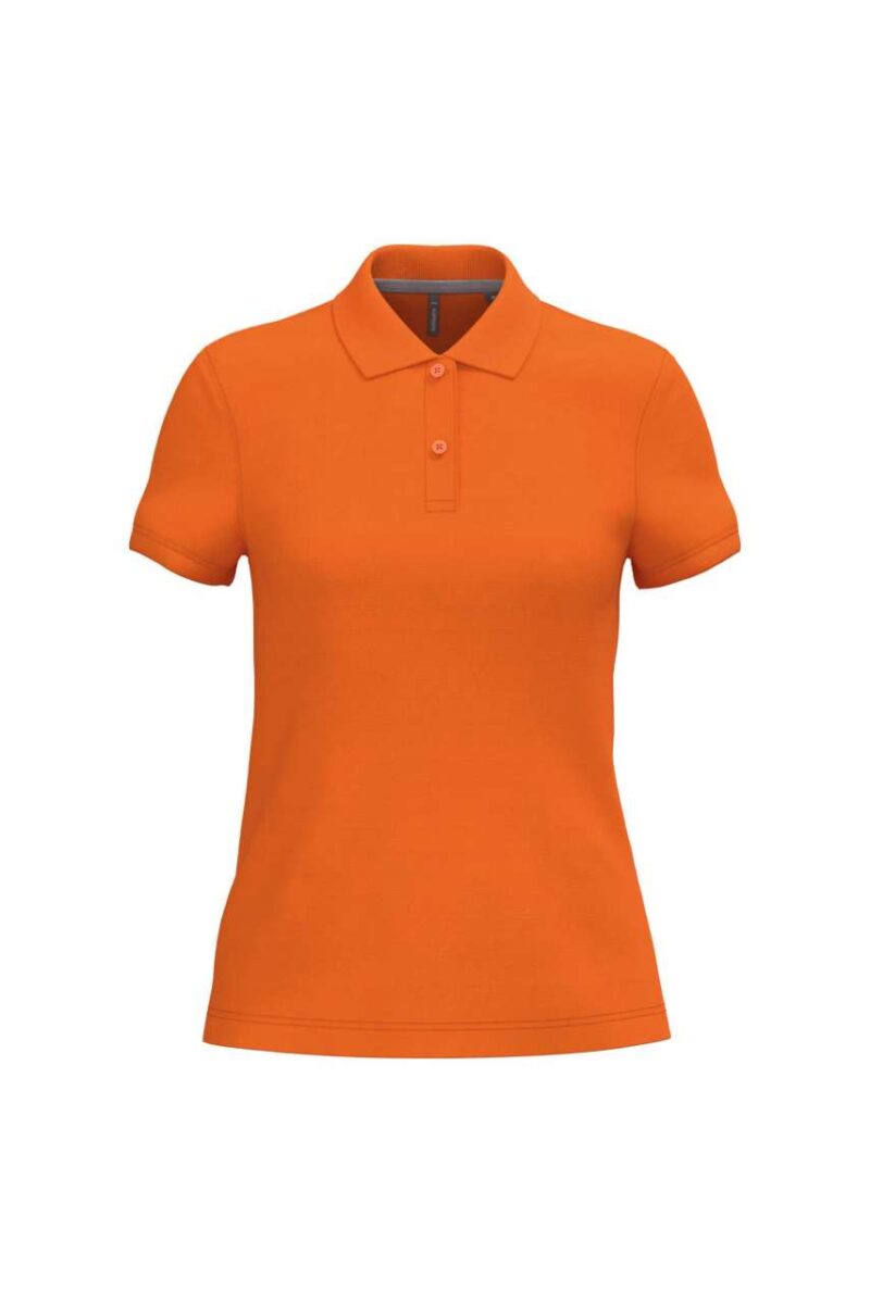ka242-orange-a1 Kariban LADIES' SHORT-SLEEVED POLO SHIRT - πορτοκαλί