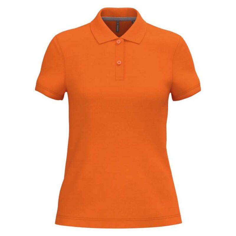 ka242-orange-a1 Kariban LADIES' SHORT-SLEEVED POLO SHIRT - πορτοκαλί