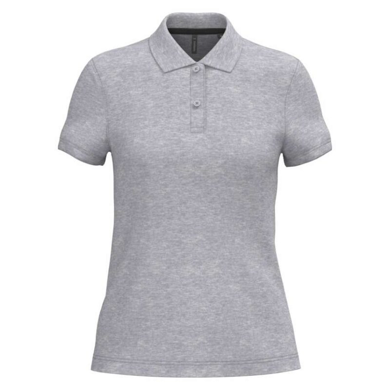 ka242-oxford_grey-a1 Kariban LADIES' SHORT-SLEEVED POLO SHIRT - 90% Βαμβάκι/10% Βισκόζη