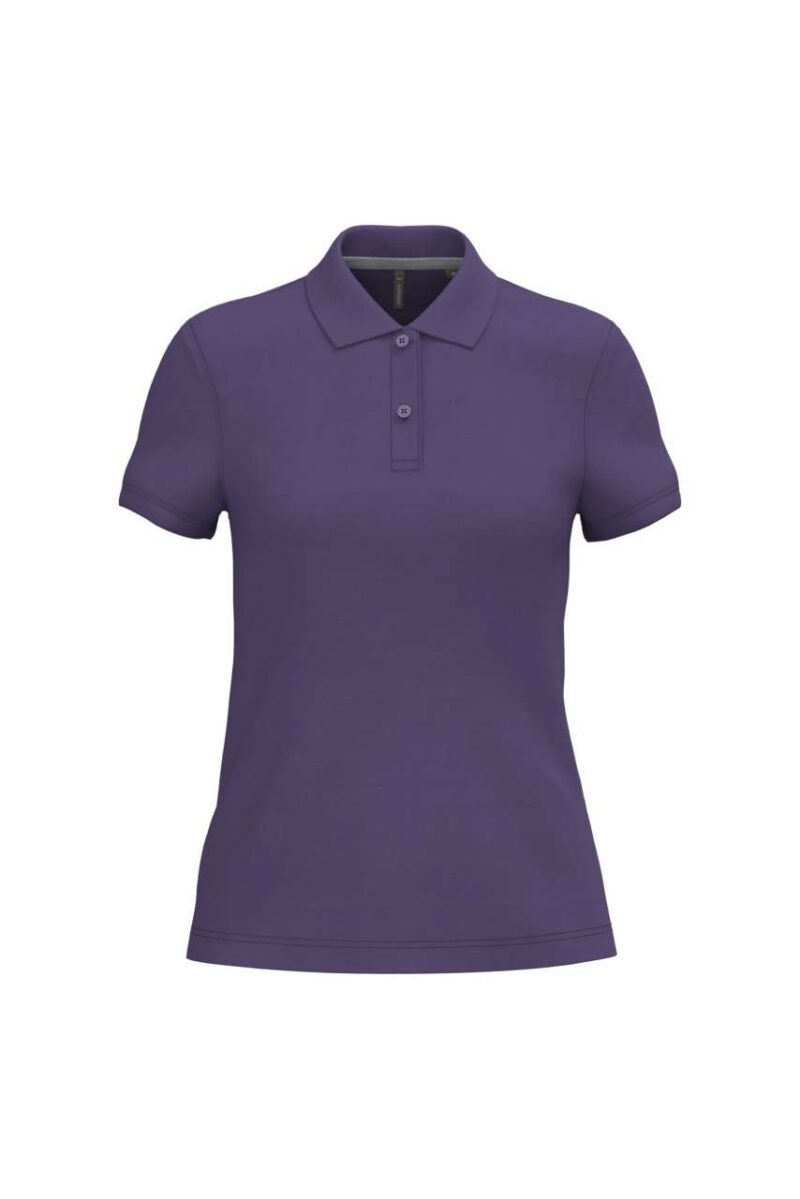 ka242-purple-a1 Kariban LADIES' SHORT-SLEEVED POLO SHIRT - Μωβ