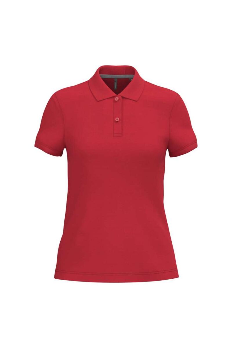 ka242-red-a1 Kariban LADIES' SHORT-SLEEVED POLO SHIRT - Κόκκινο