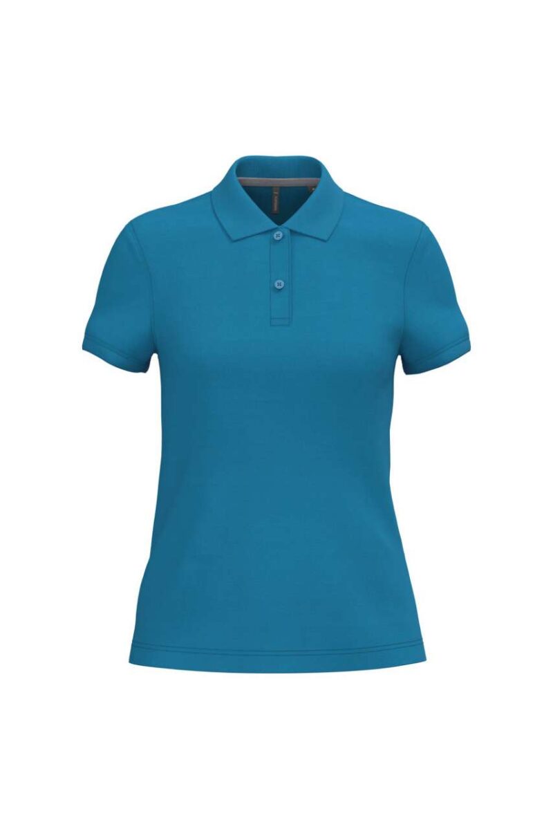 ka242-tropical_blue-a1 Kariban LADIES' SHORT-SLEEVED POLO SHIRT - Τροπικό Μπλε