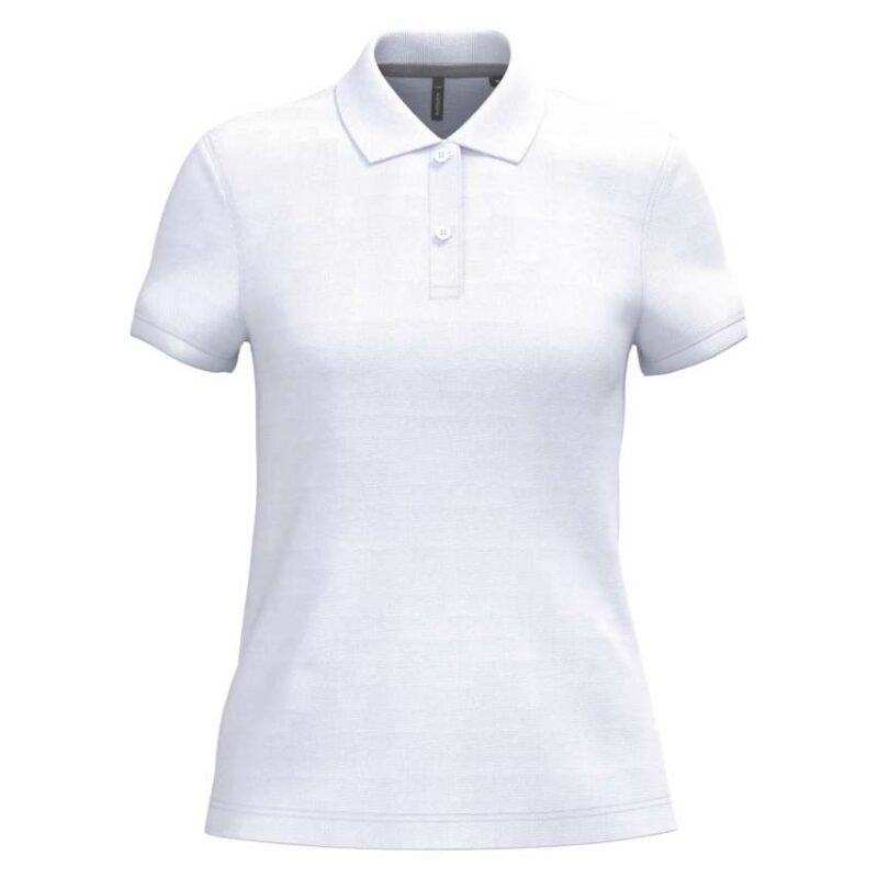 ka242-white-a1 Kariban LADIES' SHORT-SLEEVED POLO SHIRT - Λευκό