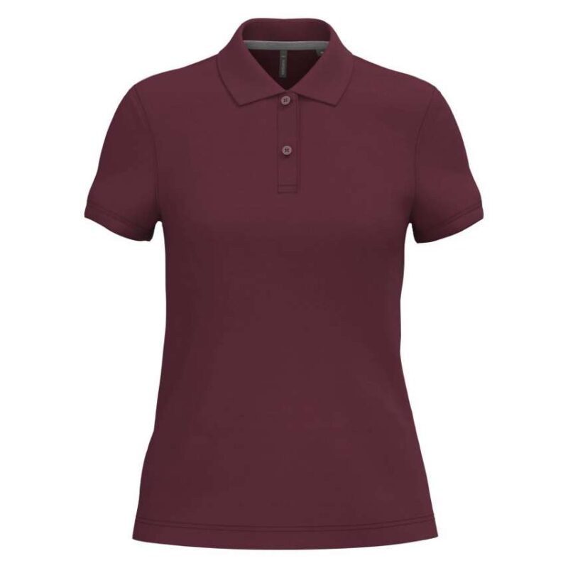 Kariban LADIES' SHORT-SLEEVED POLO SHIRT - Κρασί
