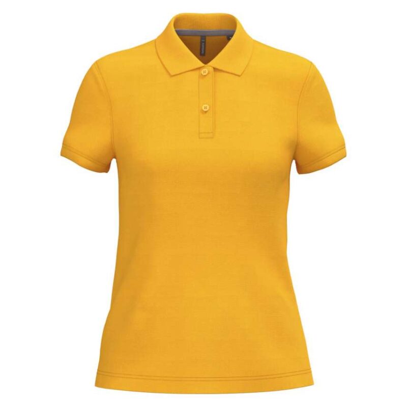 ka242-yellow-a1 Kariban LADIES' SHORT-SLEEVED POLO SHIRT - Κίτρινο