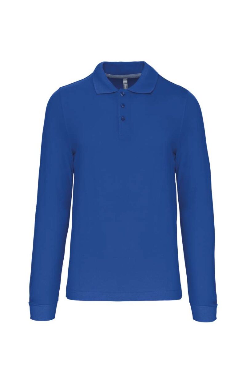 ka243-light_royal_blue-a2 Kariban MEN'S LONG-SLEEVED POLO SHIRT - ανοιχτό βασιλικό μπλε