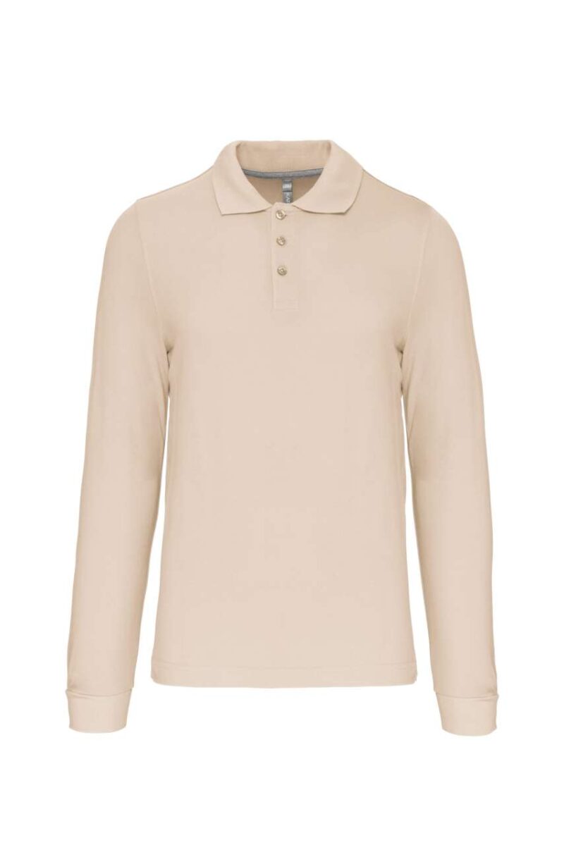 Kariban MEN'S LONG-SLEEVED POLO SHIRT - Ανοιχτό άμμου