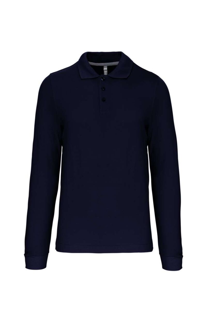 Kariban MEN'S LONG-SLEEVED POLO SHIRT - Μπλε μαρίν
