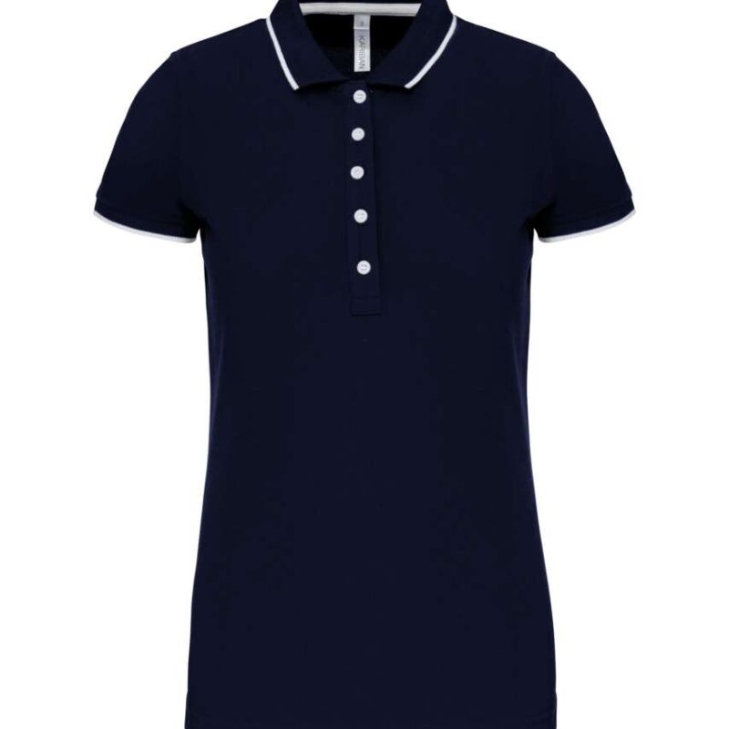 Kariban LADIES' POLO SHIRT LADIES SHORT-SLEEVED PIQUÉ - Μπλε μαριν/Λευκό/Κόκκινο