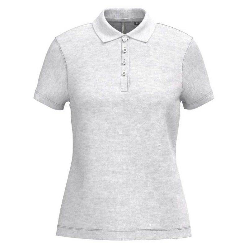 ka255-ash_heather-a1 Kariban LADIES SHORT-SLEEVED Πικέ POLO SHIRT - 98% Βαμβάκι/2% Βισκόζη