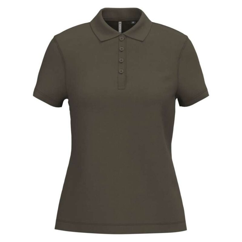 ka255-dark_khaki-a1 Kariban LADIES SHORT-SLEEVED Πικέ POLO SHIRT - Σκούρο Χακί