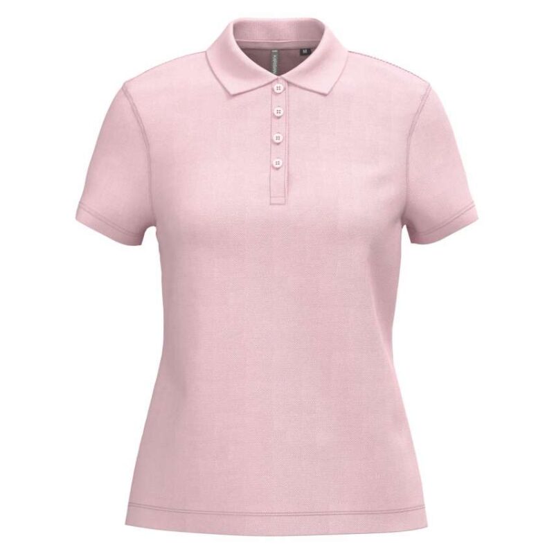 ka255-pale_pink-a1 Kariban LADIES SHORT-SLEEVED Πικέ POLO SHIRT - Ανοιχτό ροζ