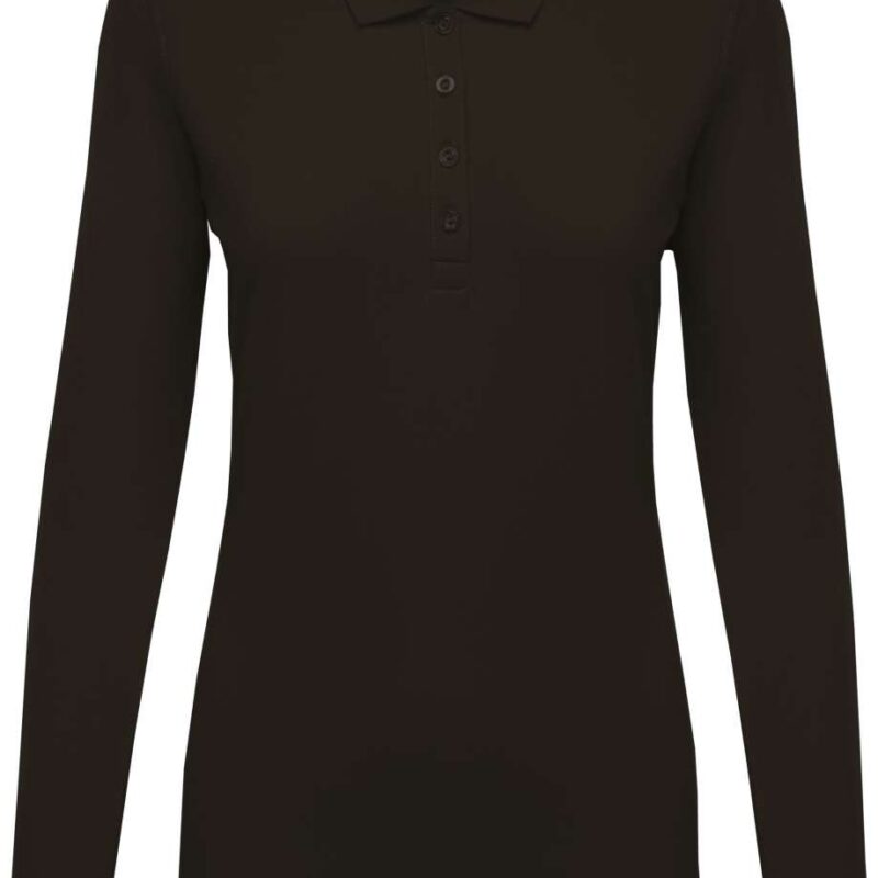 ka257-dark_grey-a1 Kariban LADIES POLO PIQUÉ LONG-SLEEVED SHIRT - Σκούρο Γκρι