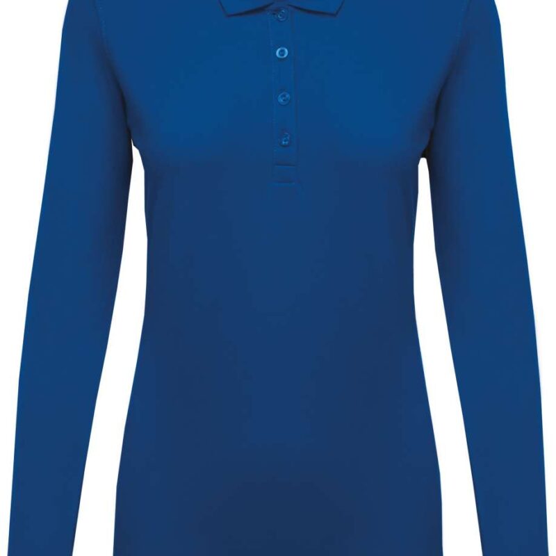 ka257-light_royal_blue-a1 Kariban LADIES POLO PIQUÉ LONG-SLEEVED SHIRT - ανοιχτό βασιλικό μπλε
