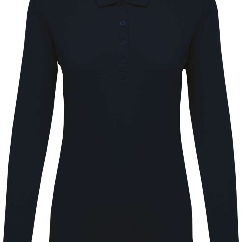 ka257-navy-a1 Kariban LADIES POLO PIQUÉ LONG-SLEEVED SHIRT - Μπλε μαρίν
