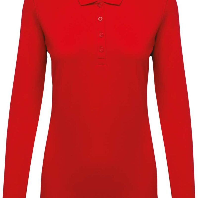 Kariban LADIES POLO PIQUÉ LONG-SLEEVED SHIRT - Κόκκινο