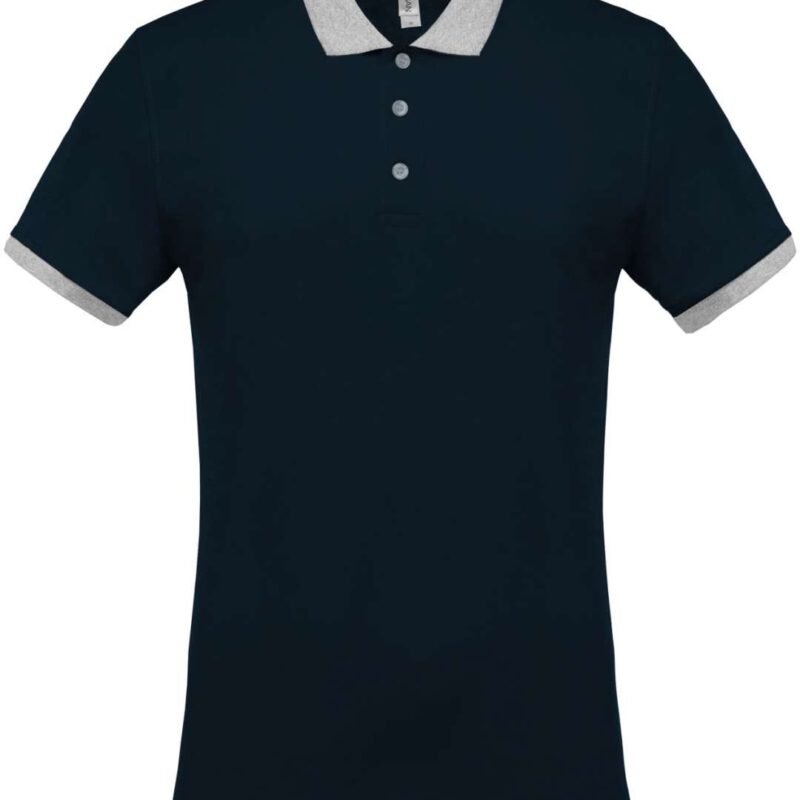 Kariban MEN POLO PIQUÉ SHIRT MEN - Navy/Oxford Grey