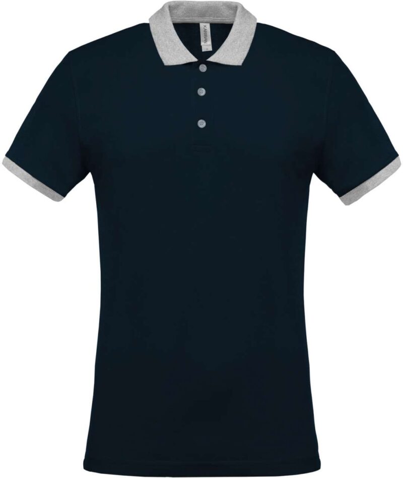 ka258-navyoxford_grey-a1 Kariban MEN POLO PIQUÉ SHIRT MEN - Navy/Oxford Grey