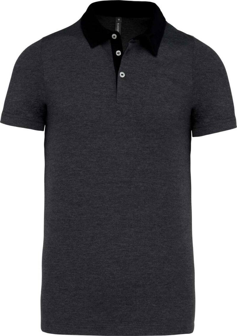 Kariban MEN TWO-TONE JERSEY POLO SHIRT - 35% Cotton/65% Polyester