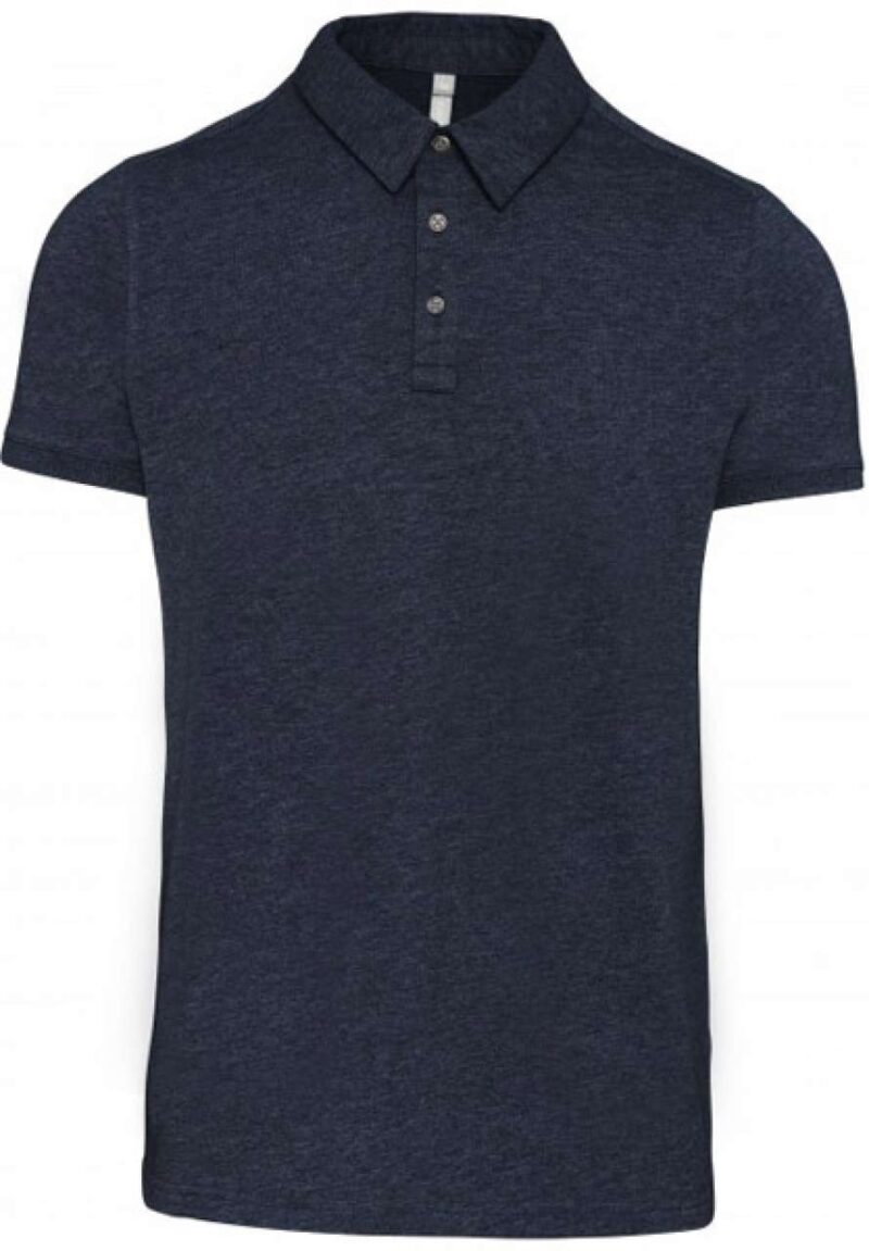 ka262-french_navy_heather-a1 Kariban Ανδρικό SHORT SLEEVED JERSEY POLO SHIRT - 80% Cotton/20% Polyester