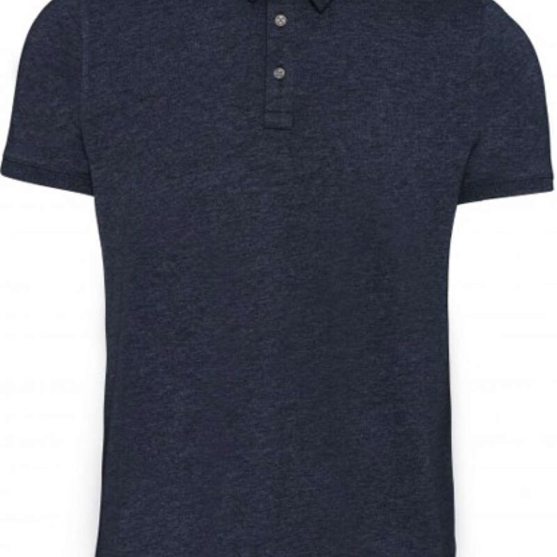 ka262-french_navy_heather-a1 Kariban Ανδρικό SHORT SLEEVED JERSEY POLO SHIRT - 80% Cotton/20% Polyester