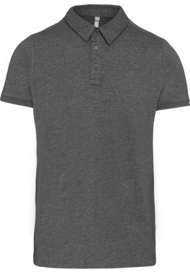 ka262-grey_heather-a1 Kariban Ανδρικό SHORT SLEEVED JERSEY POLO SHIRT - 35% Cotton/65% Polyester
