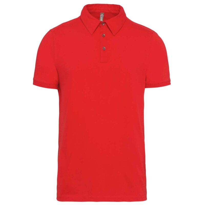 ka262-red-a2 Kariban Ανδρικό SHORT SLEEVED JERSEY POLO SHIRT - Κόκκινο