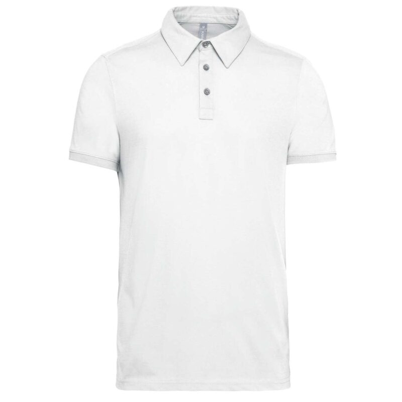 ka262-white-a2 Kariban Ανδρικό SHORT SLEEVED JERSEY POLO SHIRT - Λευκό