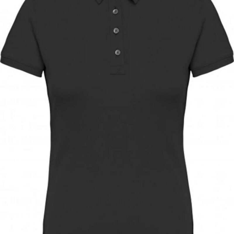 ka263-black-a1 Kariban LADIES' SHORT SLEEVED JERSEY POLO SHIRT - Μαύρο