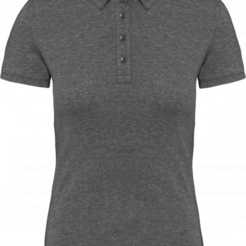 ka263-grey_heather-a1 Kariban LADIES' SHORT SLEEVED JERSEY POLO SHIRT - 35% Cotton/65% Polyester