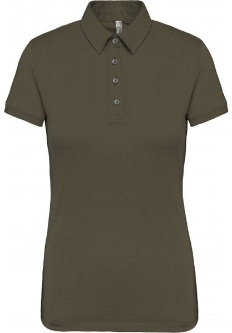 ka263-light_khaki-a1 Kariban LADIES' SHORT SLEEVED JERSEY POLO SHIRT - Light Khaki