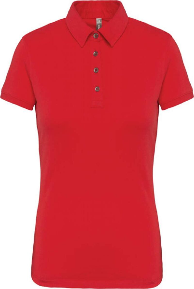 Kariban LADIES' SHORT SLEEVED JERSEY POLO SHIRT - Κόκκινο