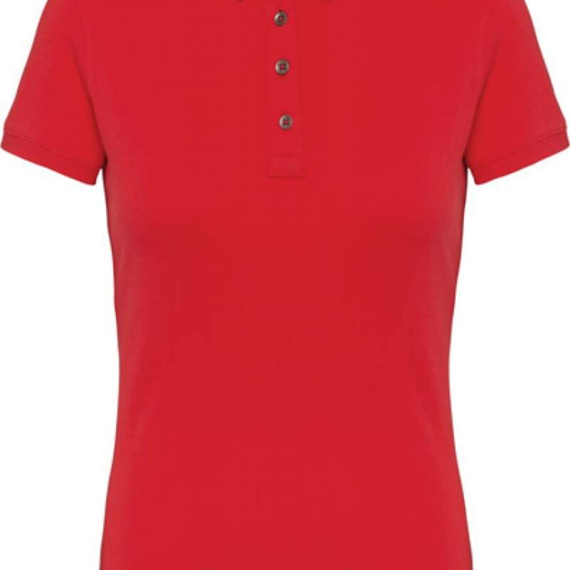Kariban LADIES' SHORT SLEEVED JERSEY POLO SHIRT - Κόκκινο