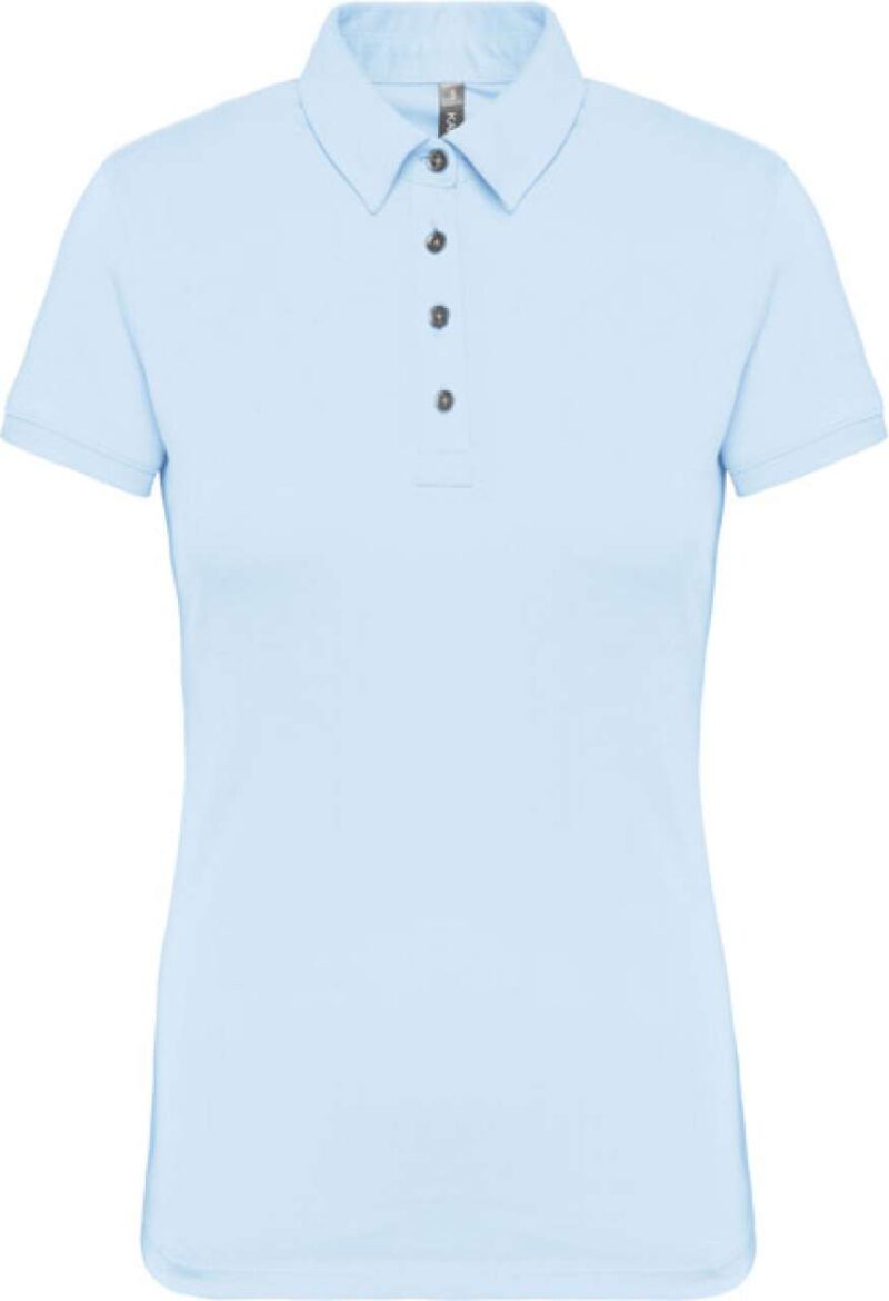 ka263-sky_blue-a1 Kariban LADIES' SHORT SLEEVED JERSEY POLO SHIRT - Γαλάζιο