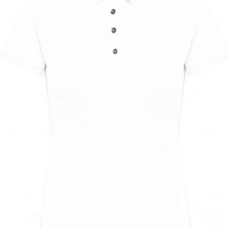 ka263-white-a1 Kariban LADIES' SHORT SLEEVED JERSEY POLO SHIRT - Λευκό