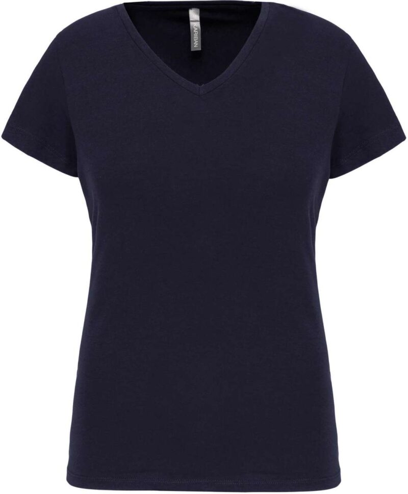 Kariban Γυναικείο SHORT-SLEEVED T-SHIRT V-NECK - Μπλε μαρίν