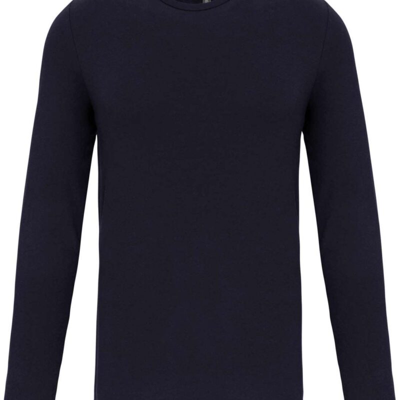 ka3016-navy-a2 Kariban T-SHIRT LONG-SLEEVED CREW NECK για MEN - Μπλε μαρίν