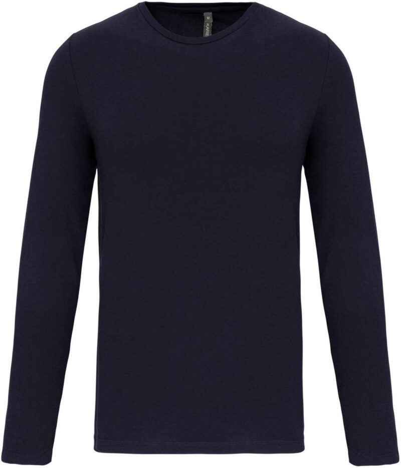ka3016-navy-a2 Kariban T-SHIRT LONG-SLEEVED CREW NECK για MEN - Μπλε μαρίν