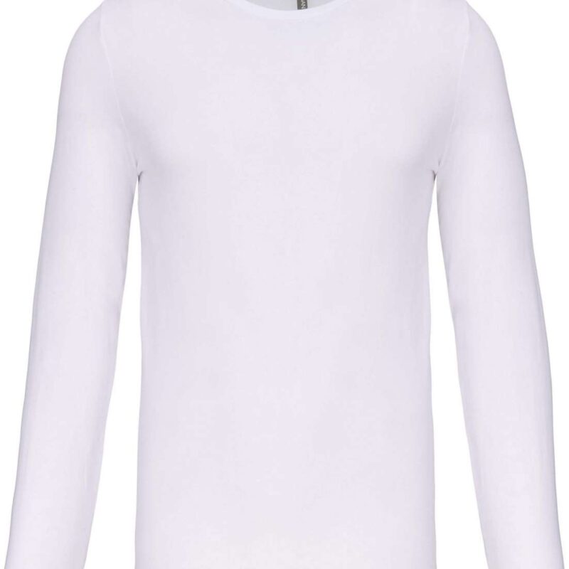 ka3016-white-a1 Kariban T-SHIRT LONG-SLEEVED CREW NECK για MEN - Λευκό