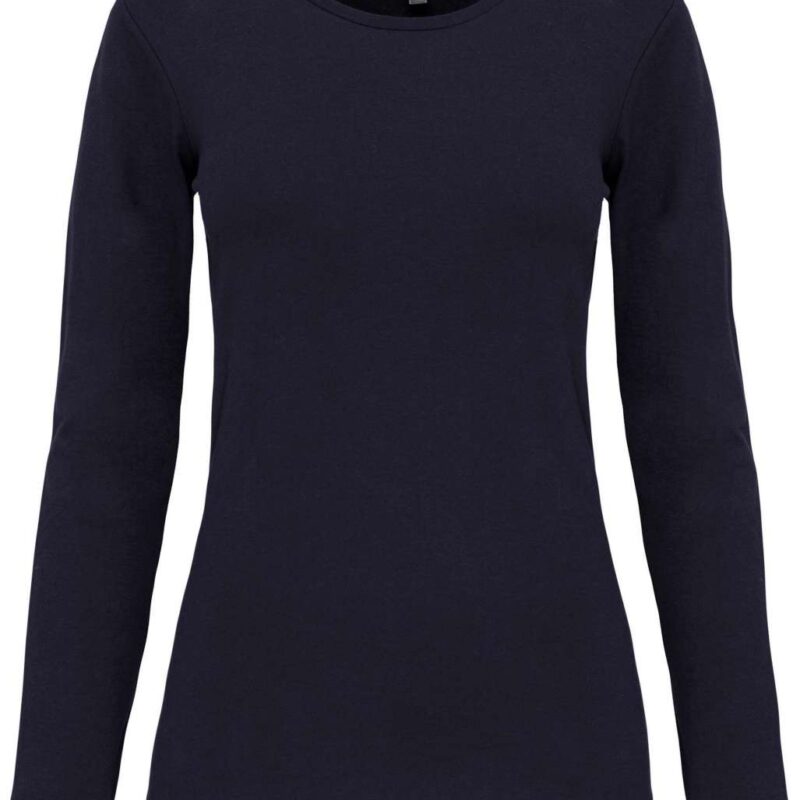 ka3017-navy-a1 Kariban LADIES LONG-SLEEVED T-SHIRT με CREW NECK - Μπλε μαρίν