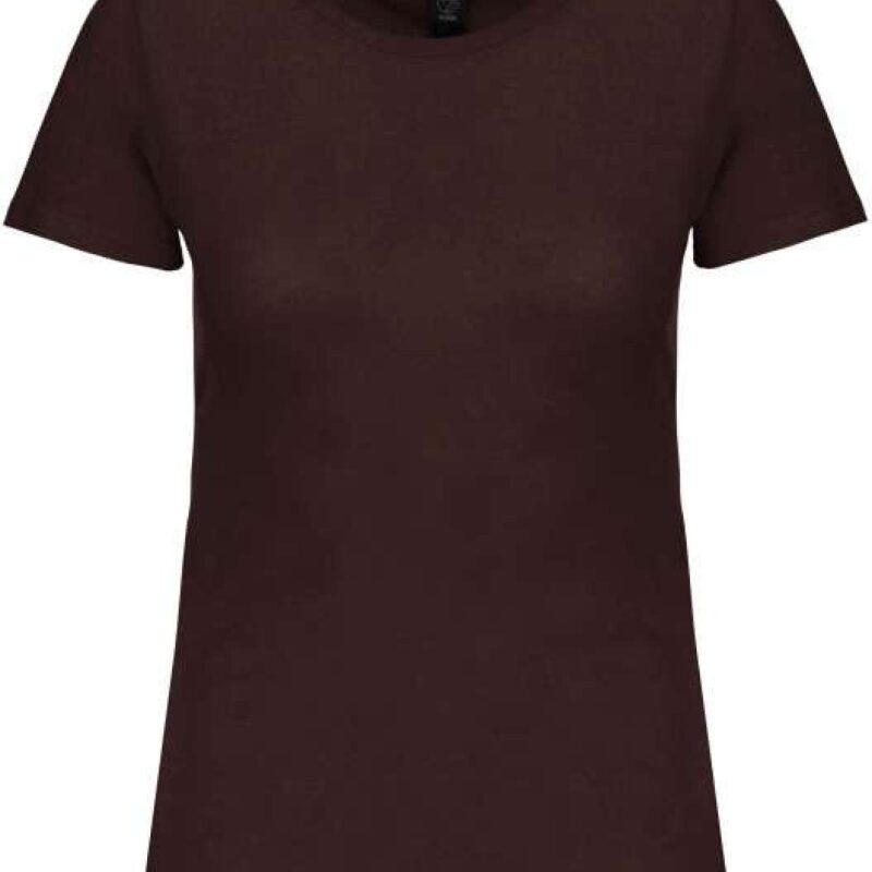 ka3026ic-chocolate-a1 Kariban T-SHIRT LADIES BIO150IC CREW NECK - Σοκολατί