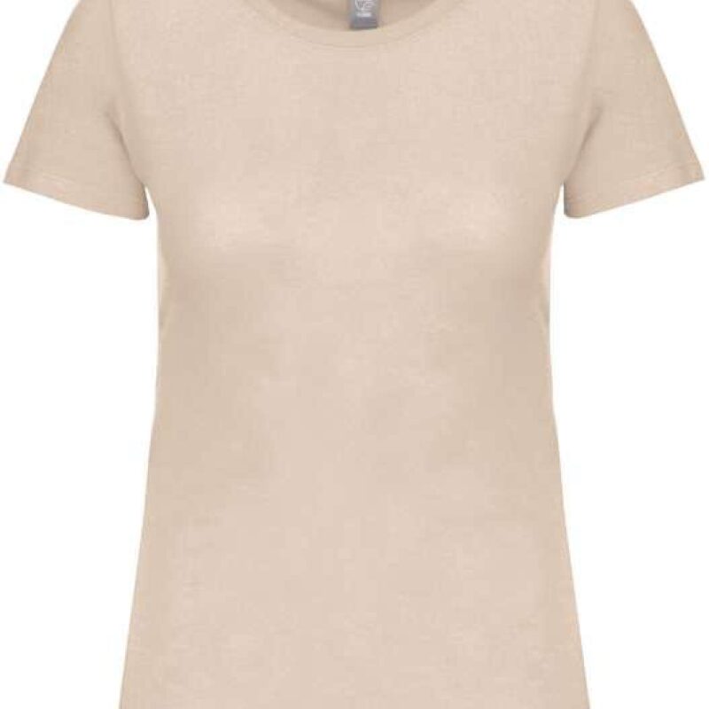 Kariban T-SHIRT LADIES BIO150IC CREW NECK - Ανοιχτό άμμου