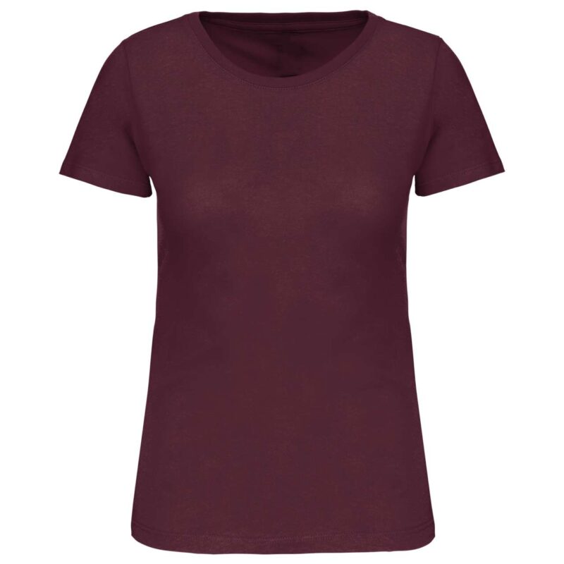 Kariban T-SHIRT LADIES BIO150IC CREW NECK - Κρασί