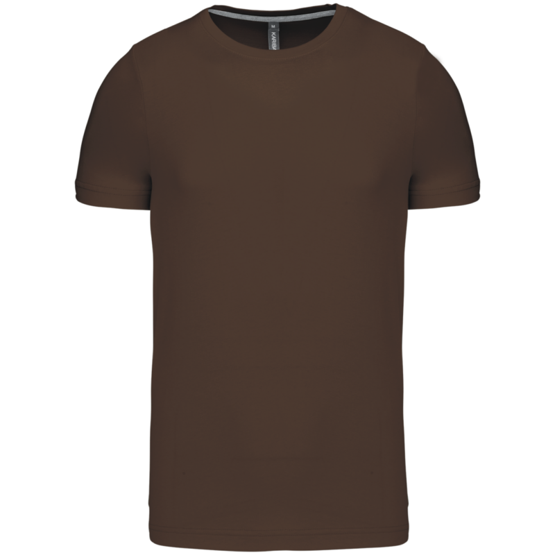 ka356-chocolate-a1 Kariban SHORT-SLEEVED SHORT-SLEEVED CREW NECK T-SHIRT - Σοκολατί