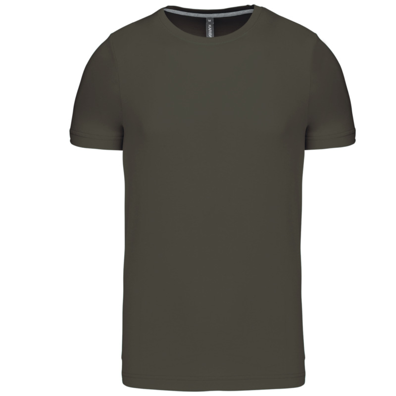 ka356-dark_khaki-a1 Kariban SHORT-SLEEVED SHORT-SLEEVED CREW NECK T-SHIRT - Σκούρο Χακί