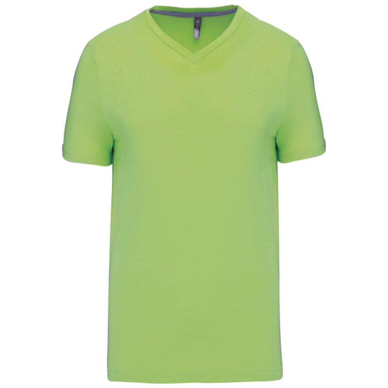 ka357-lime-a2 Kariban MEN'S SHORT-SLEEVED V-NECK T-SHIRT - Λαχανί